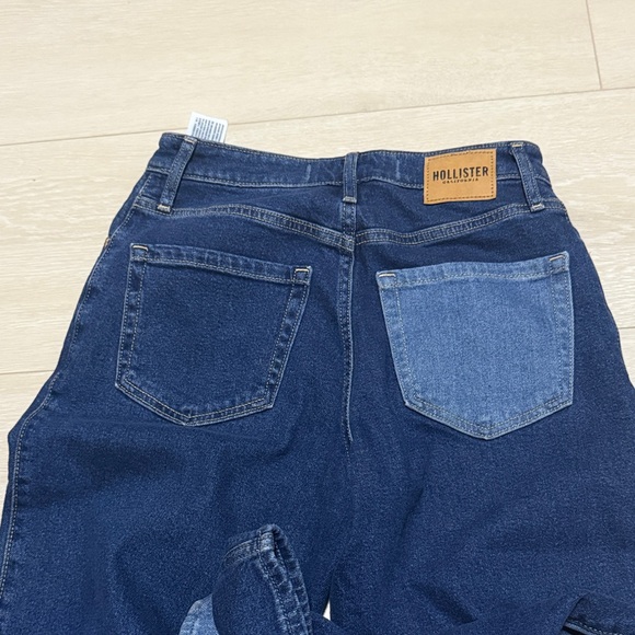 Hollister Ultra High-Rise Blue Wave Pattern Dad Jeans 27x31 - Picture 8 of 8